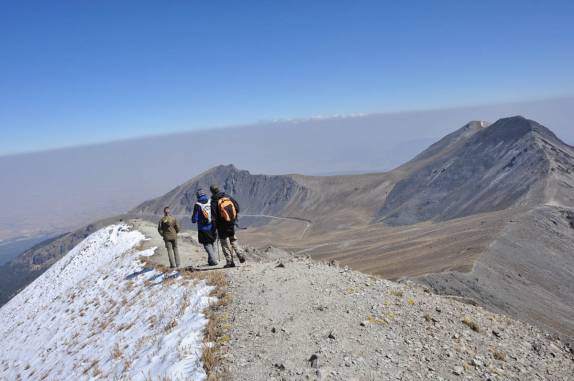 Descendo o Nevado de Toluca, na região central do México